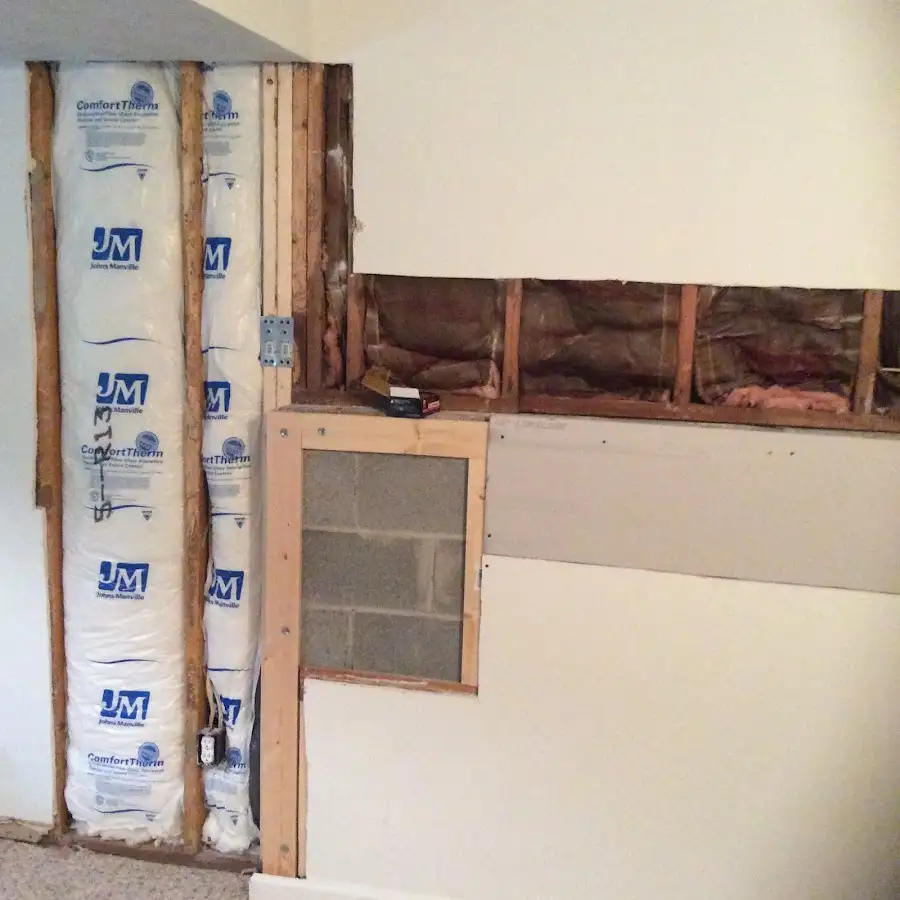 Wall insulation replacement during Structural Drying in Oxford